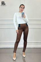 olasz női nadrág hosszú alakhangsúlyozó skinny